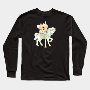 Carousel Merry Go Round Pony Horse Long Sleeve T-Shirt